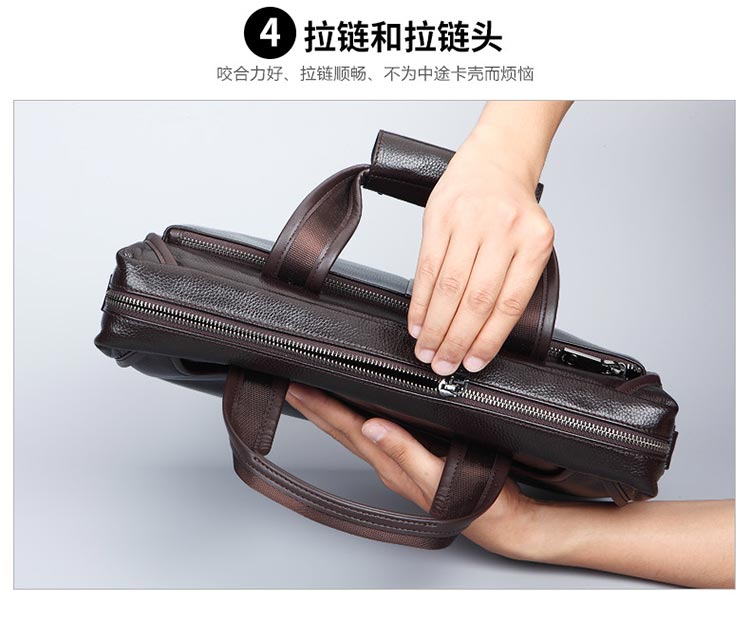 Feige da nam túi đeo vai nam túi xách nam kinh doanh túi xách nam cặp nam Messenger túi da giải trí ba lô - Túi của con người túi xách
