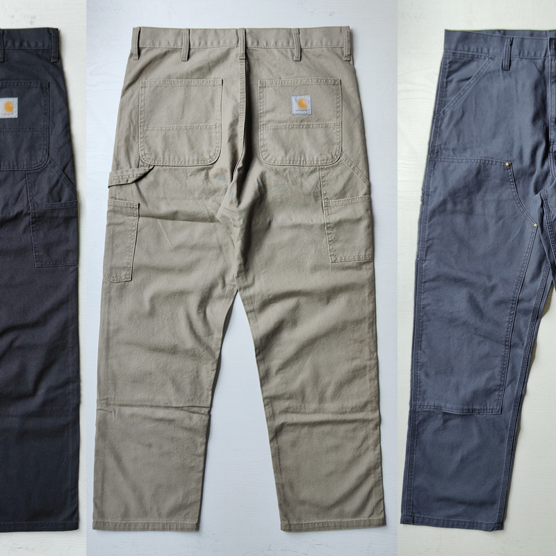 Canvas Double-Knee Work Pants, American Classic Lumberjack Pants, Carpenter Pants, European and American Retro American Street Style Wip Japan