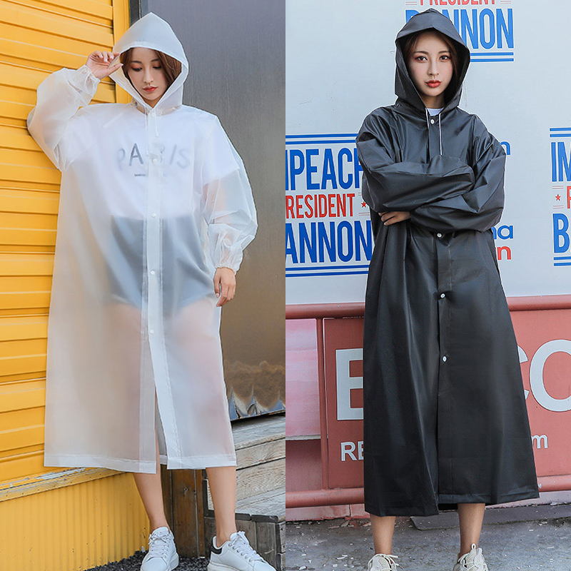 Raincoat portable children's non-disposable full-body thickening poncho unisex outdoor travel hiking extension