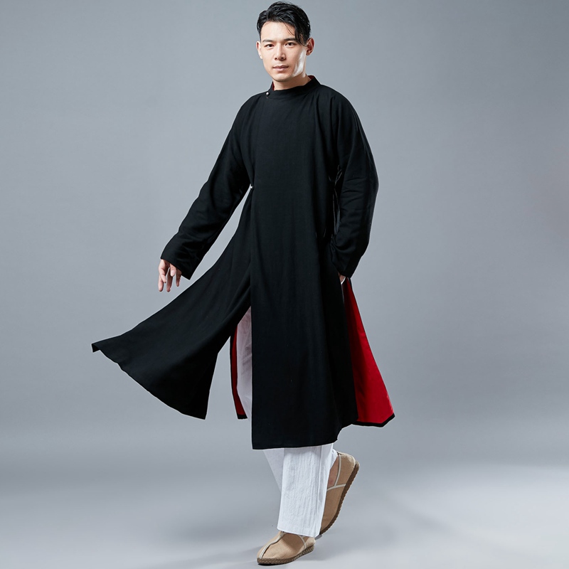 Ethnic Han elements Republic of China style men's clothing Hanfu Zen ancient style young master clothing men's fairy Tang suit Chinese style robe
