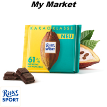 Ritter Sport Fine Dark Chocolate 61% 100g Germany Ritter Sport Fine Dark Chocolate