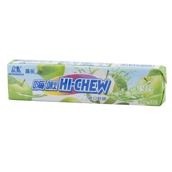 Hi-ChewSugar Green Apple 57g Hi with a soft sugar apple fruity