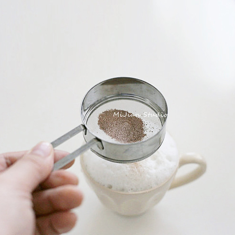Rice Japan Imports Little Cute Sugar Powder Screens for Home baking Stainless Steel Ultrafine Mini Flour Griddle