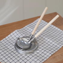 Inter-rice spot Japan Import spoon rack Eating hot pot with stainless steel anti-leakage and anti-scalding spoon spoons soup spoon rack