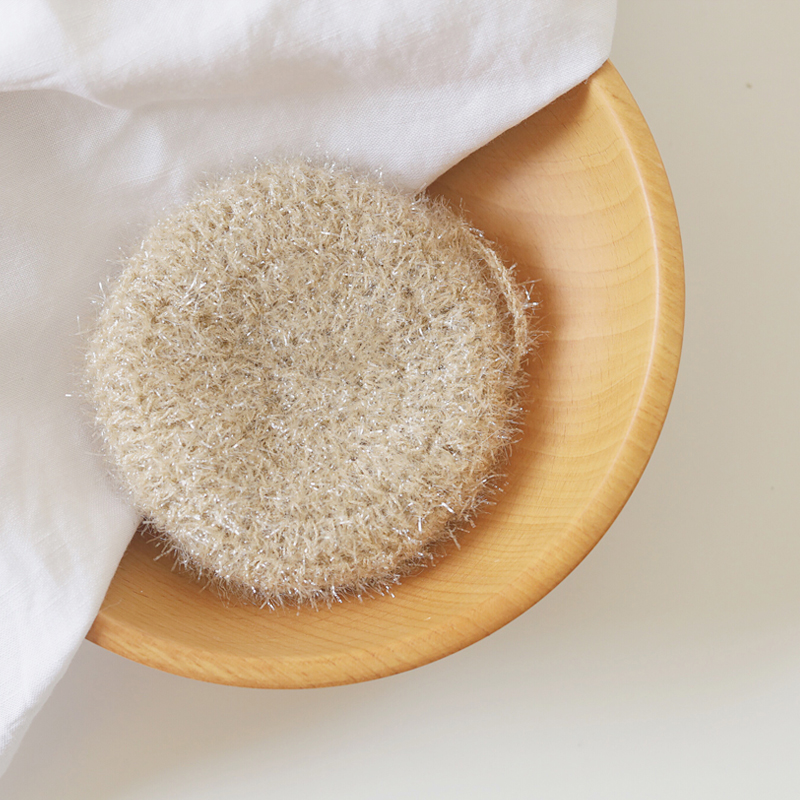 Rice South Korea Acrylic Polyester silk dishwashing towel not stained with unscathed wool and unhurt coated vegetarian dishwashcloth