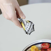 Mijian Canteen Single Lemon Slice Juice Clamp Manual Juicer Mini Stainless Steel Juice Press Lemon Clamp