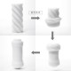 TENGA Elegant 3D Manual Aircraft Cup Men's Spiral Super Tight High Stimulation Plugable Concealed Transparent Imported from Japan