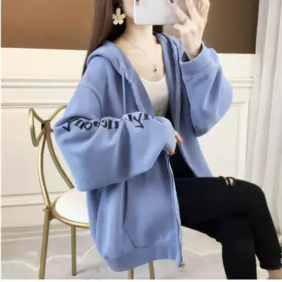 Pregnant women autumn 2021 new female autumn long version loose coat sweater autumn coat spring early autumn cardigan