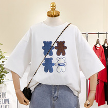 Pregnant woman t-shirt short sleeve loose blouse Compassionate Summer Mid-Length half sleeves Short white summer Fashion style clothes