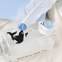 Cosmic little cute animal button decoration accessories seal killer whale cat fight piggy koala orange cat