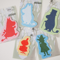 Japanese imported MOOMIN mumming family kitchen cleaning scrub Japanese dish cloth housework sponge wipe