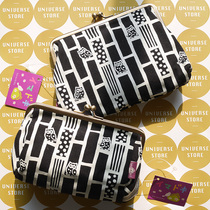 Cosmos Japanese KUROCHIKU and wind owl hand bag Japanese cosmetic bag gold mouth bag storage bag