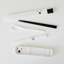 Japan imported Hokkaido Sapporo Yuanshan Zoo Polar Bear White Bear Japanese Portable Chopsticks