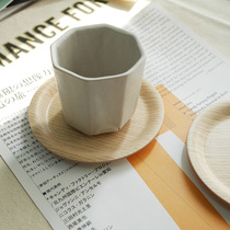 Japanese imported SAITO WOOD WOOD small tea tray Japanese wooden tea tray coaster mini storage tray two color