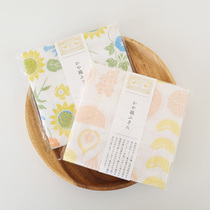 Japan imported Nakagawa Seiqi Store Summer Flower Vegetable and Fruit Disher Japanese Rag Clean Cotton Cover