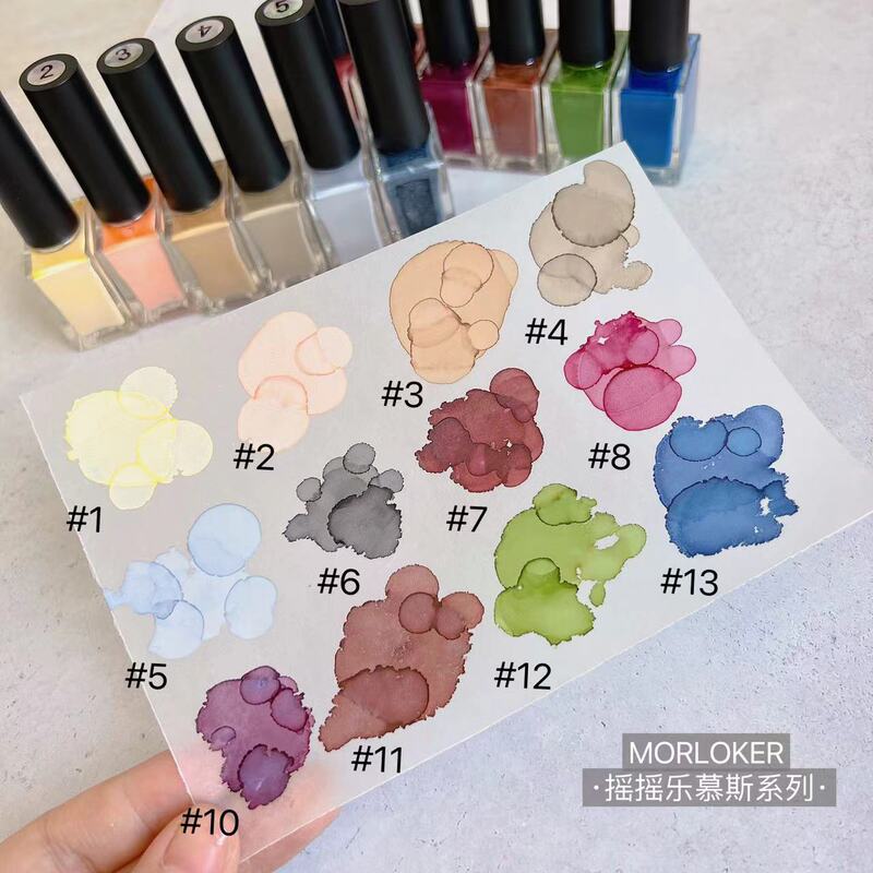 Nail Art Smudge Liquid Shaker Mousse for Artistic Creation, Smudge Painting, Natural Air-Drying