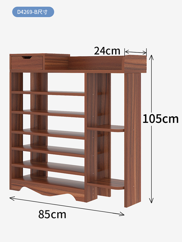 Kệ giày Tủ giày đơn giản Kinh tế gia đình Cửa giày Giày kệ Không gian Ký túc xá Kệ giày nhiều lớp - Kệ kệ trang trí phòng ngủ