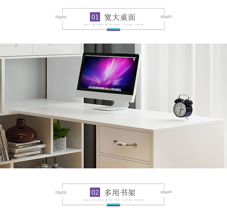Tủ sách hiện đại đơn giản Tủ sách châu Âu bàn máy tính một phòng khách học kết hợp tủ sách tủ đơn giản - Buồng tủ đựng giày
