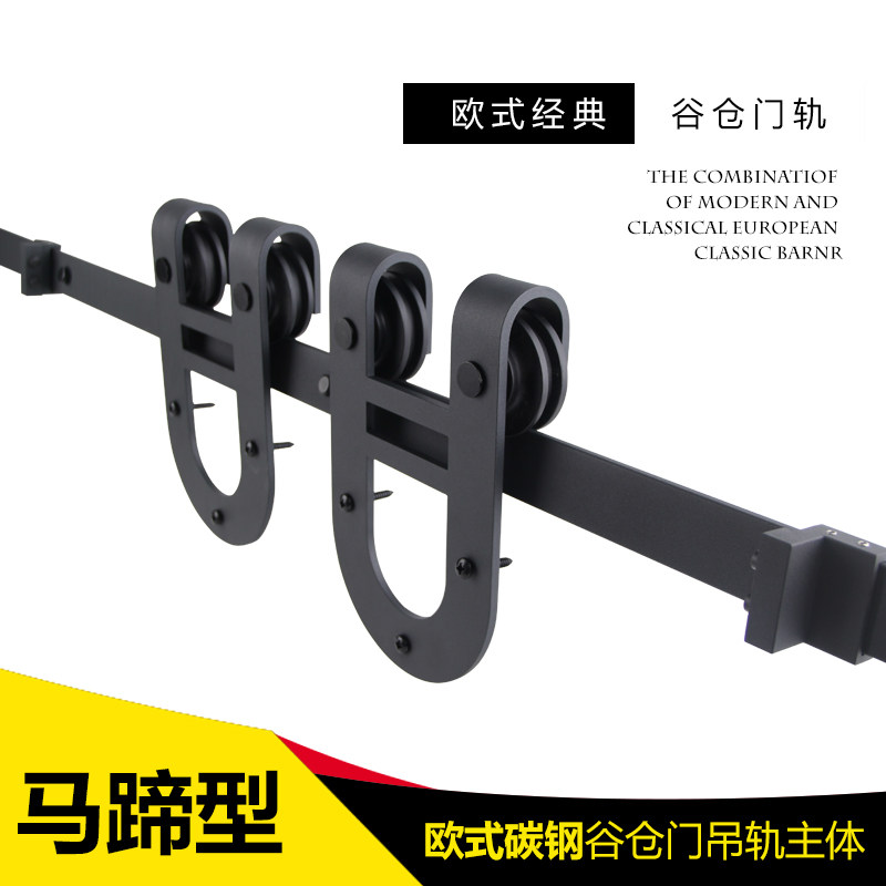 Custom Barn Door Makeup Room Solid Wood Moving Door Nordic Style Bedroom Kitchen Ramen American Retro Wheel Door