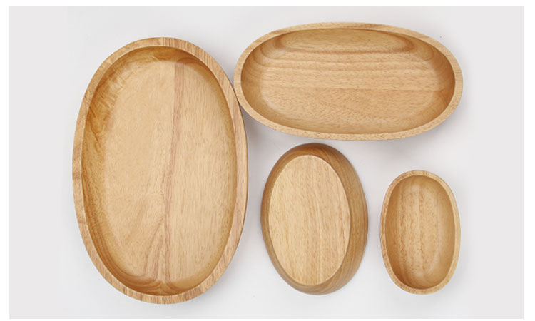 Nhật bản gỗ rắn tấm gỗ sồi tray vòng snack tấm đĩa trái cây tấm ăn tối bộ đồ ăn sáng tạo tấm gỗ đĩa trái cây bằng gỗ