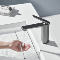 Surface basin tap hot and cold full copper bath room cabinet floor washbasin balcony toilet bathroom gun grey gold white black