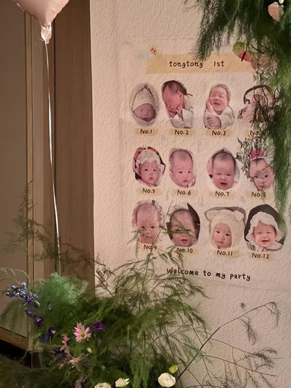 ins风周岁生日布置场景装饰背景墙宝宝派对kt板男女孩生日高级感