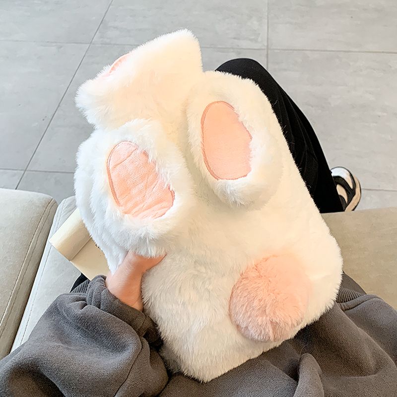 Plush hot water bag Female water injection Large number of cute students with silicone gel warm water bag with belly warmed baby warmers 