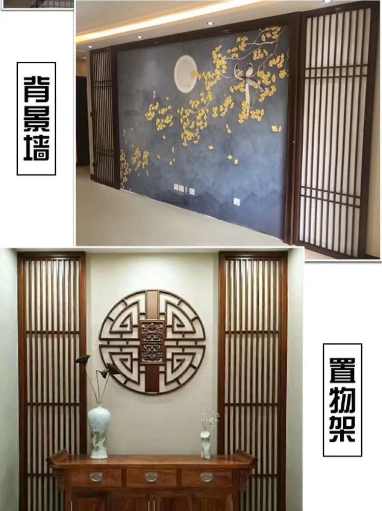 Lưới tản nhiệt bằng gỗ rỗng phòng khách phòng ngủ hiên vách ngăn gỗ rắn lưới hiện đại tối giản nền tường trang trí Trung Quốc - Màn hình / Cửa sổ khung bảo vệ cửa sổ đẹp