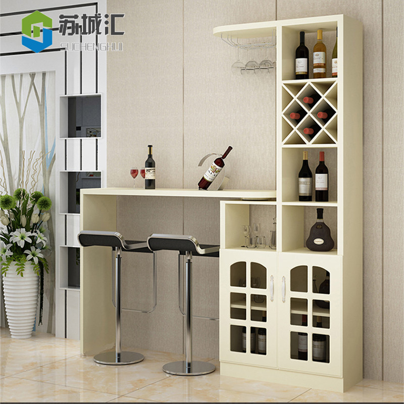Living room Small bar table partition wine cabinet Modern simple European dining side entrance cabinet Door hall Household rotating decoration