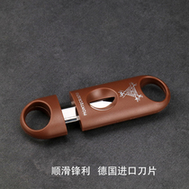 CIGARLOONG cigar scissors three-piece set portable scissors sharp round drill cigar pliers