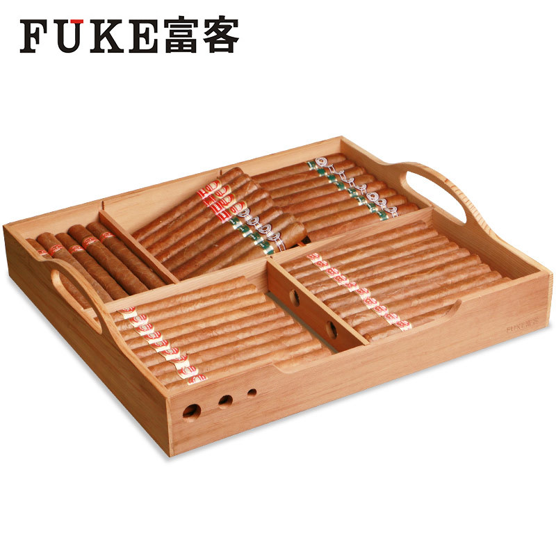 FUKE rich cigar cabinet cedar laminate stand of Spanish alcohol cigar - pine stand independently