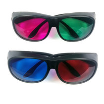 Ordinary computer monitor TV mobile phone chromatic aberration 3D stereoscopic glasses red blue green and red enlarged frame myopia universal