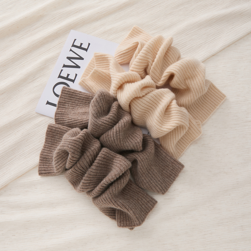 Autumn and Winter 100% Pure Cashmere Socks, Warm Over-The-Knee Long Socks, Knitted Slouch Socks, Wool Calf Warmers, Ankle Warmers