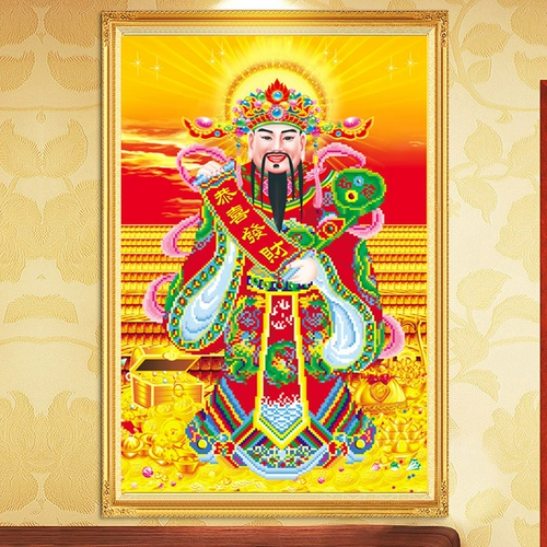 Новый Fortune God Diamond Diamond Diamond Cross Insce Federation Federation Federation Вышитая издание из издания гостиной