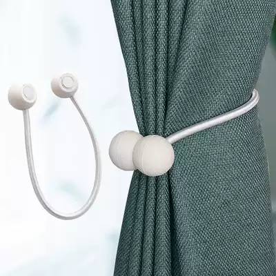 Simple modern curtain strap creative magnet curtain buckle Cute curtain rope strap punch-free curtain clip