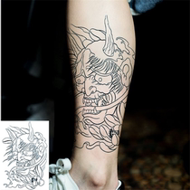 Men and women waterproof flower arm tattoo stickers ghost head Prajna tattoo stickers flower arm tattoo stickers cut line