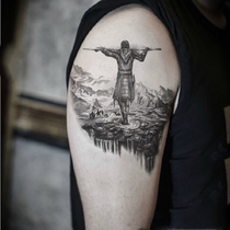 Qi Tian Dasheng Sun Wukong Zunbao Dawang Western Journey Tapes Waterproof Monkey Male Lasting Totem Arm Simulation