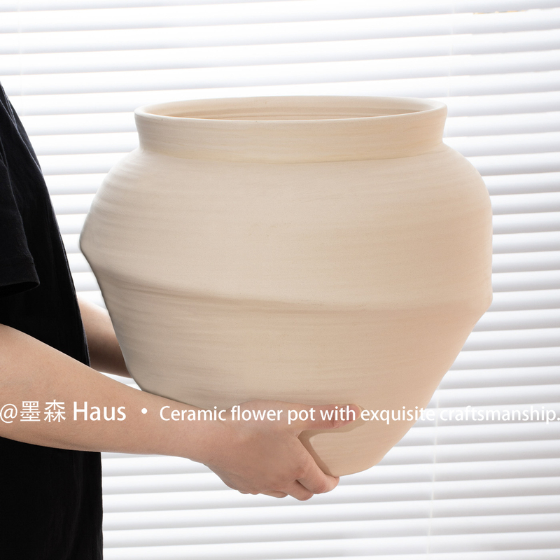 Special Pots for Balcony Gardening, Unglazed Coarse Pottery Flower Pots, Household Clay Pots with Plain Surface and Breathable Features, Suitable for Monstera and Phalaenopsis