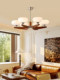 French-Style Vintage Living Room Chandelier, American Retro Solid Wood Designer Model, Modern High-End Hall and Dining Room Lighting