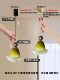 Vintage Cream-Style Bedside Glass Pendant Light, Dark Green Retro South Asian Style Bedroom Pendant Light, Bar Counter Entrance Light