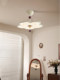 Cream Lotus Leaf Bedroom Full-Spectrum Led Ceiling Light, Vintage French Style Retro Main Bedroom, Study, Children's Room Lighting