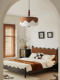 Vintage Cream-Style Bedroom Chandelier, Song Dynasty Aesthetic Study Room, Children's Room, Dining Room Lamp, 2026 New Model Fabric Lighting Fixtures