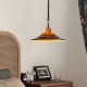 Vintage Restaurant Pendant Light with Adjustable Height, Retro Burnt Cloud Bar Island Dining Room Lamp, Designer Retractable Sunset Pendant Light