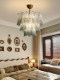 French-Style Vintage High-End Light Luxury Dining Room and Bedroom Chandelier, Italian Murano Gradient Glass Villa Living Room Lamp