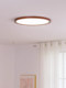Second-Hand Ultra-Thin Bedroom Ceiling Lamp Japanese-Style Eye-Protecting Entrance Balcony Lamp Simple Walnut Color Room Smart Lighting