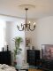 American-Style Retro Solid Wood Living Room Candle Chandelier, Main Light for the Hall, French-Style Mid-Century Villa, Dining Room, Bedroom Lighting Fixtures