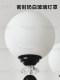 French-Style Crystal Magic Bean Chandelier, Vintage Living Room Cream Retro Simple Modern Hall Bedroom Main Light, Black New Model