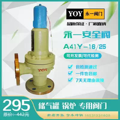 A48W spring fully open stainless steel safety valve Hydrogen ammonia gas oxygen pressure tank safety valve Gas storage tank pressure relief valve
