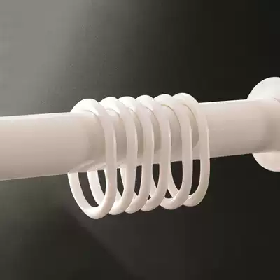 Powder room shower curtain hook Bed curtain hook C-ring curtain hook ring curtain buckle open plastic hook