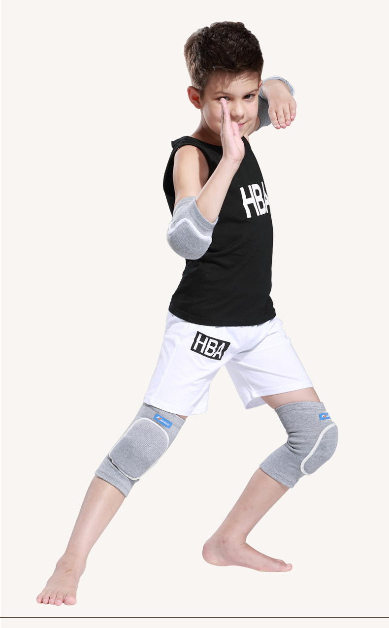 Trẻ em thể thao đầu gối miếng đệm khuỷu tay thiết bị bảo vệ thiết lập phòng ngừa mùa thu bé trai ngồi xổm bóng đá đường phố khiêu vũ dành riêng cô gái nhảy - Dụng cụ thể thao gang tay chong nang